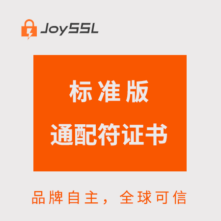 銅仁JoySSL標準版通配符證書